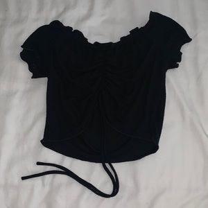 12th Tribe Cinch Detail Crop Top Size XS